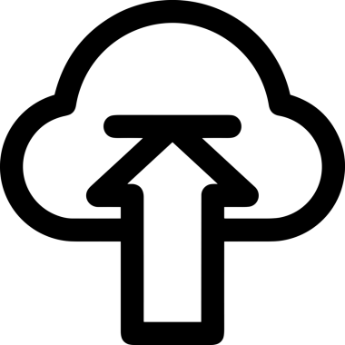 Siyah ve Beyaz Logo Simgesi PNG Biçimini Yükle. Web Sitesi Düğmesi, Mobil Uygulama Arayüzü, Dosya Aktarımı, Belge Paylaşımı, Bulut Depolama ve Veri Yedekleme için Minimalist Düz Tasarımlı Tek Renkli Ok Gönderme İşareti Grafiksel Elemanı