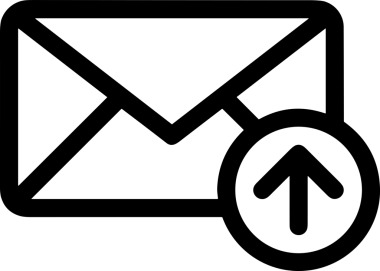 Siyah ve Beyaz Logo Simgesi PNG Biçimini Yükle. Web Sitesi Düğmesi, Mobil Uygulama Arayüzü, Dosya Aktarımı, Belge Paylaşımı, Bulut Depolama ve Veri Yedekleme için Minimalist Düz Tasarımlı Tek Renkli Ok Gönderme İşareti Grafiksel Elemanı