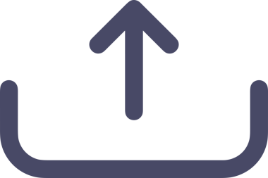 Siyah ve Beyaz Logo Simgesi PNG Biçimini Yükle. Web Sitesi Düğmesi, Mobil Uygulama Arayüzü, Dosya Aktarımı, Belge Paylaşımı, Bulut Depolama ve Veri Yedekleme için Minimalist Düz Tasarımlı Tek Renkli Ok Gönderme İşareti Grafiksel Elemanı