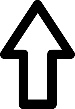 Siyah ve Beyaz Logo Simgesi PNG Biçimini Yükle. Web Sitesi Düğmesi, Mobil Uygulama Arayüzü, Dosya Aktarımı, Belge Paylaşımı, Bulut Depolama ve Veri Yedekleme için Minimalist Düz Tasarımlı Tek Renkli Ok Gönderme İşareti Grafiksel Elemanı