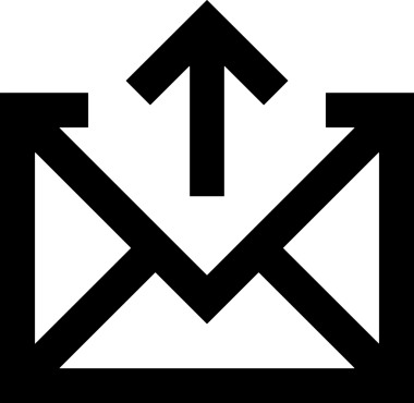 Siyah ve Beyaz Logo Simgesi PNG Biçimini Yükle. Web Sitesi Düğmesi, Mobil Uygulama Arayüzü, Dosya Aktarımı, Belge Paylaşımı, Bulut Depolama ve Veri Yedekleme için Minimalist Düz Tasarımlı Tek Renkli Ok Gönderme İşareti Grafiksel Elemanı