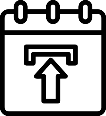 Siyah ve Beyaz Logo Simgesi PNG Biçimini Yükle. Web Sitesi Düğmesi, Mobil Uygulama Arayüzü, Dosya Aktarımı, Belge Paylaşımı, Bulut Depolama ve Veri Yedekleme için Minimalist Düz Tasarımlı Tek Renkli Ok Gönderme İşareti Grafiksel Elemanı