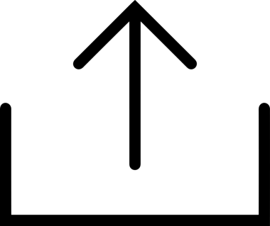Siyah ve Beyaz Logo Simgesi PNG Biçimini Yükle. Web Sitesi Düğmesi, Mobil Uygulama Arayüzü, Dosya Aktarımı, Belge Paylaşımı, Bulut Depolama ve Veri Yedekleme için Minimalist Düz Tasarımlı Tek Renkli Ok Gönderme İşareti Grafiksel Elemanı
