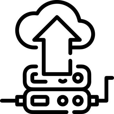 Siyah ve Beyaz Logo Simgesi PNG Biçimini Yükle. Web Sitesi Düğmesi, Mobil Uygulama Arayüzü, Dosya Aktarımı, Belge Paylaşımı, Bulut Depolama ve Veri Yedekleme için Minimalist Düz Tasarımlı Tek Renkli Ok Gönderme İşareti Grafiksel Elemanı