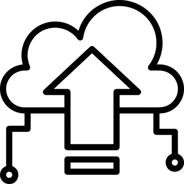 Siyah ve Beyaz Logo Simgesi PNG Biçimini Yükle. Web Sitesi Düğmesi, Mobil Uygulama Arayüzü, Dosya Aktarımı, Belge Paylaşımı, Bulut Depolama ve Veri Yedekleme için Minimalist Düz Tasarımlı Tek Renkli Ok Gönderme İşareti Grafiksel Elemanı