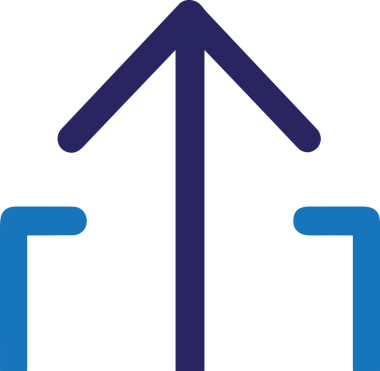 Siyah ve Beyaz Logo Simgesi PNG Biçimini Yükle. Web Sitesi Düğmesi, Mobil Uygulama Arayüzü, Dosya Aktarımı, Belge Paylaşımı, Bulut Depolama ve Veri Yedekleme için Minimalist Düz Tasarımlı Tek Renkli Ok Gönderme İşareti Grafiksel Elemanı