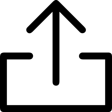 Siyah ve Beyaz Logo Simgesi PNG Biçimini Yükle. Web Sitesi Düğmesi, Mobil Uygulama Arayüzü, Dosya Aktarımı, Belge Paylaşımı, Bulut Depolama ve Veri Yedekleme için Minimalist Düz Tasarımlı Tek Renkli Ok Gönderme İşareti Grafiksel Elemanı