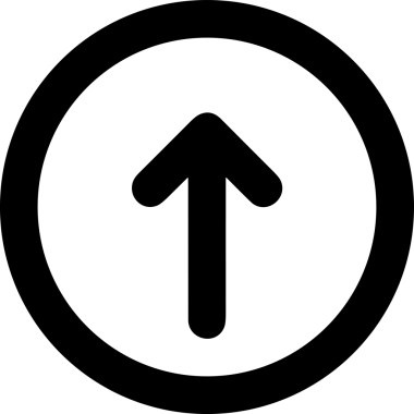 Siyah ve Beyaz Logo Simgesi PNG Biçimini Yükle. Web Sitesi Düğmesi, Mobil Uygulama Arayüzü, Dosya Aktarımı, Belge Paylaşımı, Bulut Depolama ve Veri Yedekleme için Minimalist Düz Tasarımlı Tek Renkli Ok Gönderme İşareti Grafiksel Elemanı