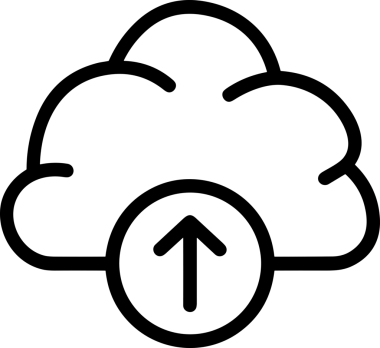 Siyah ve Beyaz Logo Simgesi PNG Biçimini Yükle. Web Sitesi Düğmesi, Mobil Uygulama Arayüzü, Dosya Aktarımı, Belge Paylaşımı, Bulut Depolama ve Veri Yedekleme için Minimalist Düz Tasarımlı Tek Renkli Ok Gönderme İşareti Grafiksel Elemanı