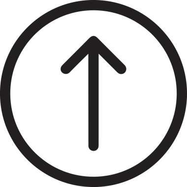 Siyah ve Beyaz Logo Simgesi PNG Biçimini Yükle. Web Sitesi Düğmesi, Mobil Uygulama Arayüzü, Dosya Aktarımı, Belge Paylaşımı, Bulut Depolama ve Veri Yedekleme için Minimalist Düz Tasarımlı Tek Renkli Ok Gönderme İşareti Grafiksel Elemanı