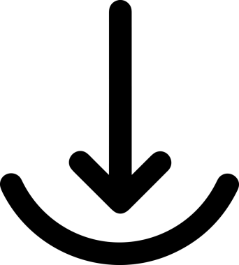 Siyah ve Beyaz Logo Simgesi PNG Biçimini Yükle. Web Sitesi Düğmesi, Mobil Uygulama Arayüzü, Dosya Aktarımı, Belge Paylaşımı, Bulut Depolama ve Veri Yedekleme için Minimalist Düz Tasarımlı Tek Renkli Ok Gönderme İşareti Grafiksel Elemanı