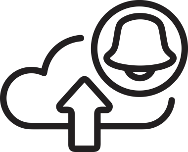 Siyah ve Beyaz Logo Simgesi PNG Biçimini Yükle. Web Sitesi Düğmesi, Mobil Uygulama Arayüzü, Dosya Aktarımı, Belge Paylaşımı, Bulut Depolama ve Veri Yedekleme için Minimalist Düz Tasarımlı Tek Renkli Ok Gönderme İşareti Grafiksel Elemanı