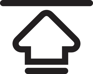 Siyah ve Beyaz Logo Simgesi PNG Biçimini Yükle. Web Sitesi Düğmesi, Mobil Uygulama Arayüzü, Dosya Aktarımı, Belge Paylaşımı, Bulut Depolama ve Veri Yedekleme için Minimalist Düz Tasarımlı Tek Renkli Ok Gönderme İşareti Grafiksel Elemanı