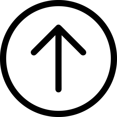 Siyah ve Beyaz Logo Simgesi PNG Biçimini Yükle. Web Sitesi Düğmesi, Mobil Uygulama Arayüzü, Dosya Aktarımı, Belge Paylaşımı, Bulut Depolama ve Veri Yedekleme için Minimalist Düz Tasarımlı Tek Renkli Ok Gönderme İşareti Grafiksel Elemanı