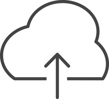 Siyah ve Beyaz Logo Simgesi PNG Biçimini Yükle. Web Sitesi Düğmesi, Mobil Uygulama Arayüzü, Dosya Aktarımı, Belge Paylaşımı, Bulut Depolama ve Veri Yedekleme için Minimalist Düz Tasarımlı Tek Renkli Ok Gönderme İşareti Grafiksel Elemanı