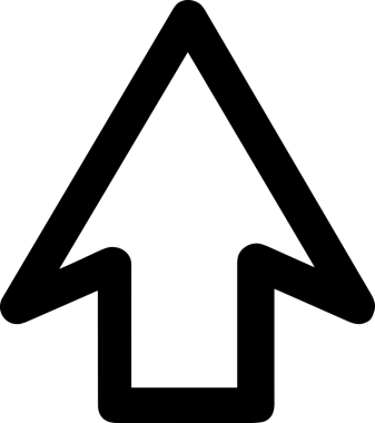 Siyah ve Beyaz Logo Simgesi PNG Biçimini Yükle. Web Sitesi Düğmesi, Mobil Uygulama Arayüzü, Dosya Aktarımı, Belge Paylaşımı, Bulut Depolama ve Veri Yedekleme için Minimalist Düz Tasarımlı Tek Renkli Ok Gönderme İşareti Grafiksel Elemanı