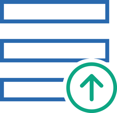 Siyah ve Beyaz Logo Simgesi PNG Biçimini Yükle. Web Sitesi Düğmesi, Mobil Uygulama Arayüzü, Dosya Aktarımı, Belge Paylaşımı, Bulut Depolama ve Veri Yedekleme için Minimalist Düz Tasarımlı Tek Renkli Ok Gönderme İşareti Grafiksel Elemanı