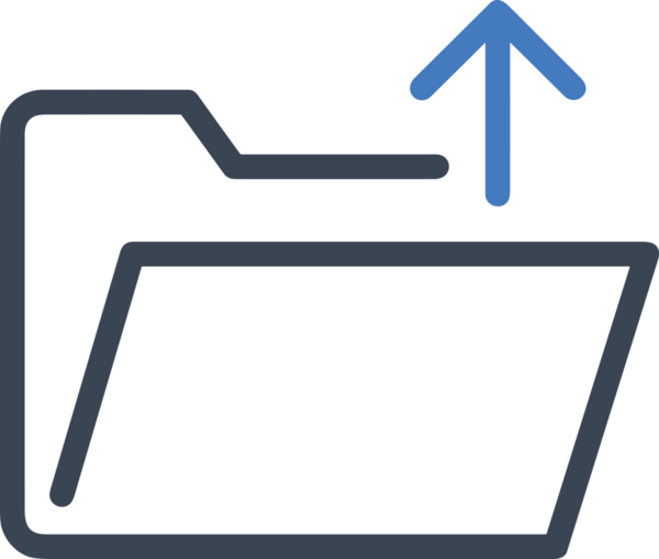 Siyah ve Beyaz Logo Simgesi PNG Biçimini Yükle. Web Sitesi Düğmesi, Mobil Uygulama Arayüzü, Dosya Aktarımı, Belge Paylaşımı, Bulut Depolama ve Veri Yedekleme için Minimalist Düz Tasarımlı Tek Renkli Ok Gönderme İşareti Grafiksel Elemanı