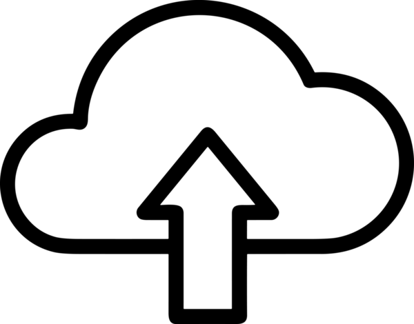 Siyah ve Beyaz Logo Simgesi PNG Biçimini Yükle. Web Sitesi Düğmesi, Mobil Uygulama Arayüzü, Dosya Aktarımı, Belge Paylaşımı, Bulut Depolama ve Veri Yedekleme için Minimalist Düz Tasarımlı Tek Renkli Ok Gönderme İşareti Grafiksel Elemanı