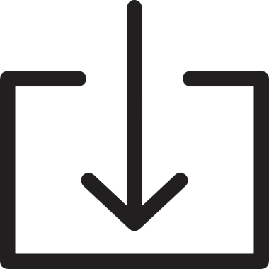 Siyah ve Beyaz Logo Simgesi PNG Biçimini Yükle. Web Sitesi Düğmesi, Mobil Uygulama Arayüzü, Dosya Aktarımı, Belge Paylaşımı, Bulut Depolama ve Veri Yedekleme için Minimalist Düz Tasarımlı Tek Renkli Ok Gönderme İşareti Grafiksel Elemanı