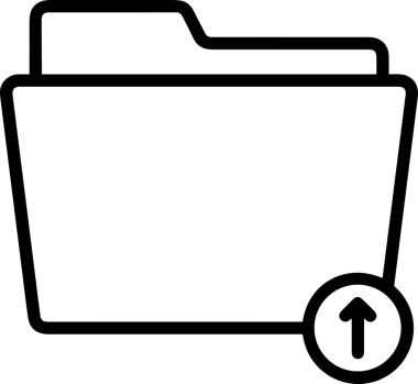 Siyah ve Beyaz Logo Simgesi PNG Biçimini Yükle. Web Sitesi Düğmesi, Mobil Uygulama Arayüzü, Dosya Aktarımı, Belge Paylaşımı, Bulut Depolama ve Veri Yedekleme için Minimalist Düz Tasarımlı Tek Renkli Ok Gönderme İşareti Grafiksel Elemanı