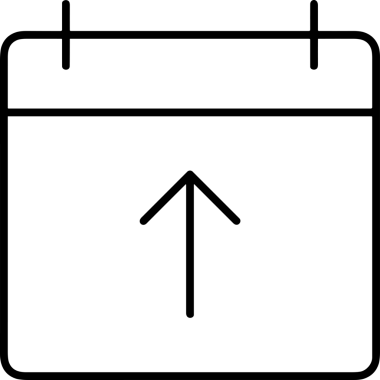 Siyah ve Beyaz Logo Simgesi PNG Biçimini Yükle. Web Sitesi Düğmesi, Mobil Uygulama Arayüzü, Dosya Aktarımı, Belge Paylaşımı, Bulut Depolama ve Veri Yedekleme için Minimalist Düz Tasarımlı Tek Renkli Ok Gönderme İşareti Grafiksel Elemanı