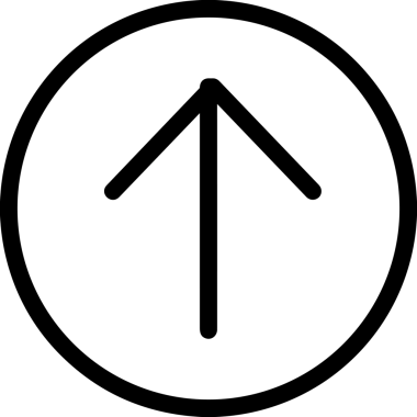 Siyah ve Beyaz Logo Simgesi PNG Biçimini Yükle. Web Sitesi Düğmesi, Mobil Uygulama Arayüzü, Dosya Aktarımı, Belge Paylaşımı, Bulut Depolama ve Veri Yedekleme için Minimalist Düz Tasarımlı Tek Renkli Ok Gönderme İşareti Grafiksel Elemanı