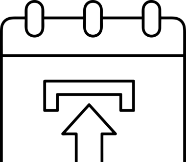 Siyah ve Beyaz Logo Simgesi PNG Biçimini Yükle. Web Sitesi Düğmesi, Mobil Uygulama Arayüzü, Dosya Aktarımı, Belge Paylaşımı, Bulut Depolama ve Veri Yedekleme için Minimalist Düz Tasarımlı Tek Renkli Ok Gönderme İşareti Grafiksel Elemanı