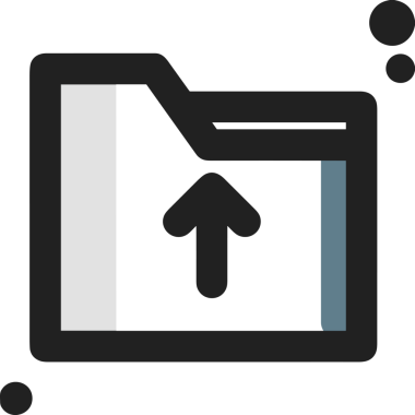 Siyah ve Beyaz Logo Simgesi PNG Biçimini Yükle. Web Sitesi Düğmesi, Mobil Uygulama Arayüzü, Dosya Aktarımı, Belge Paylaşımı, Bulut Depolama ve Veri Yedekleme için Minimalist Düz Tasarımlı Tek Renkli Ok Gönderme İşareti Grafiksel Elemanı