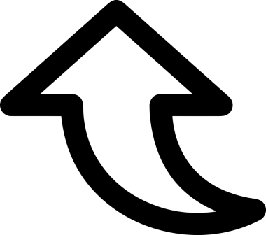 Siyah ve Beyaz Logo Simgesi PNG Biçimini Yükle. Web Sitesi Düğmesi, Mobil Uygulama Arayüzü, Dosya Aktarımı, Belge Paylaşımı, Bulut Depolama ve Veri Yedekleme için Minimalist Düz Tasarımlı Tek Renkli Ok Gönderme İşareti Grafiksel Elemanı