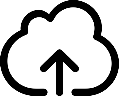 Siyah ve Beyaz Logo Simgesi PNG Biçimini Yükle. Web Sitesi Düğmesi, Mobil Uygulama Arayüzü, Dosya Aktarımı, Belge Paylaşımı, Bulut Depolama ve Veri Yedekleme için Minimalist Düz Tasarımlı Tek Renkli Ok Gönderme İşareti Grafiksel Elemanı