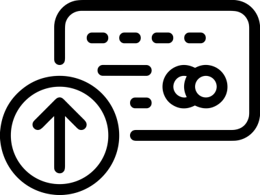 Siyah ve Beyaz Logo Simgesi PNG Biçimini Yükle. Web Sitesi Düğmesi, Mobil Uygulama Arayüzü, Dosya Aktarımı, Belge Paylaşımı, Bulut Depolama ve Veri Yedekleme için Minimalist Düz Tasarımlı Tek Renkli Ok Gönderme İşareti Grafiksel Elemanı