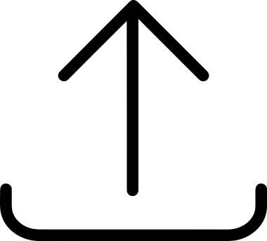 Siyah ve Beyaz Logo Simgesi PNG Biçimini Yükle. Web Sitesi Düğmesi, Mobil Uygulama Arayüzü, Dosya Aktarımı, Belge Paylaşımı, Bulut Depolama ve Veri Yedekleme için Minimalist Düz Tasarımlı Tek Renkli Ok Gönderme İşareti Grafiksel Elemanı