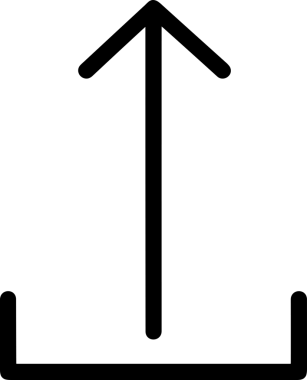 Siyah ve Beyaz Logo Simgesi PNG Biçimini Yükle. Web Sitesi Düğmesi, Mobil Uygulama Arayüzü, Dosya Aktarımı, Belge Paylaşımı, Bulut Depolama ve Veri Yedekleme için Minimalist Düz Tasarımlı Tek Renkli Ok Gönderme İşareti Grafiksel Elemanı
