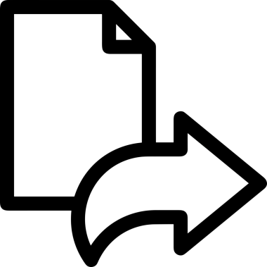 Siyah ve Beyaz Logo Simgesi PNG Biçimini Yükle. Web Sitesi Düğmesi, Mobil Uygulama Arayüzü, Dosya Aktarımı, Belge Paylaşımı, Bulut Depolama ve Veri Yedekleme için Minimalist Düz Tasarımlı Tek Renkli Ok Gönderme İşareti Grafiksel Elemanı