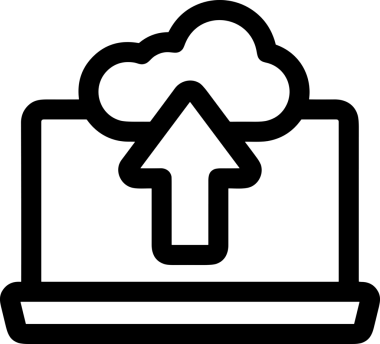 Siyah ve Beyaz Logo Simgesi PNG Biçimini Yükle. Web Sitesi Düğmesi, Mobil Uygulama Arayüzü, Dosya Aktarımı, Belge Paylaşımı, Bulut Depolama ve Veri Yedekleme için Minimalist Düz Tasarımlı Tek Renkli Ok Gönderme İşareti Grafiksel Elemanı