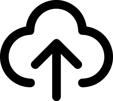 Siyah ve Beyaz Logo Simgesi PNG Biçimini Yükle. Web Sitesi Düğmesi, Mobil Uygulama Arayüzü, Dosya Aktarımı, Belge Paylaşımı, Bulut Depolama ve Veri Yedekleme için Minimalist Düz Tasarımlı Tek Renkli Ok Gönderme İşareti Grafiksel Elemanı