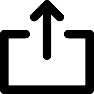 Siyah ve Beyaz Logo Simgesi PNG Biçimini Yükle. Web Sitesi Düğmesi, Mobil Uygulama Arayüzü, Dosya Aktarımı, Belge Paylaşımı, Bulut Depolama ve Veri Yedekleme için Minimalist Düz Tasarımlı Tek Renkli Ok Gönderme İşareti Grafiksel Elemanı