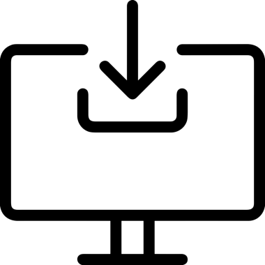 Siyah ve Beyaz Logo Simgesi PNG Biçimini Yükle. Web Sitesi Düğmesi, Mobil Uygulama Arayüzü, Dosya Aktarımı, Belge Paylaşımı, Bulut Depolama ve Veri Yedekleme için Minimalist Düz Tasarımlı Tek Renkli Ok Gönderme İşareti Grafiksel Elemanı