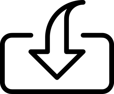 Siyah ve Beyaz Logo Simgesi PNG Biçimini Yükle. Web Sitesi Düğmesi, Mobil Uygulama Arayüzü, Dosya Aktarımı, Belge Paylaşımı, Bulut Depolama ve Veri Yedekleme için Minimalist Düz Tasarımlı Tek Renkli Ok Gönderme İşareti Grafiksel Elemanı