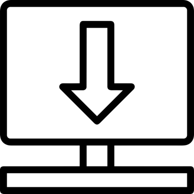 Siyah ve Beyaz Logo Simgesi PNG Biçimini Yükle. Web Sitesi Düğmesi, Mobil Uygulama Arayüzü, Dosya Aktarımı, Belge Paylaşımı, Bulut Depolama ve Veri Yedekleme için Minimalist Düz Tasarımlı Tek Renkli Ok Gönderme İşareti Grafiksel Elemanı