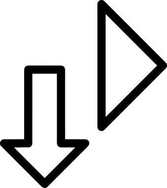 Siyah ve Beyaz Logo Simgesi PNG Biçimini Yükle. Web Sitesi Düğmesi, Mobil Uygulama Arayüzü, Dosya Aktarımı, Belge Paylaşımı, Bulut Depolama ve Veri Yedekleme için Minimalist Düz Tasarımlı Tek Renkli Ok Gönderme İşareti Grafiksel Elemanı