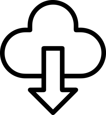 Siyah ve Beyaz Logo Simgesi PNG Biçimini Yükle. Web Sitesi Düğmesi, Mobil Uygulama Arayüzü, Dosya Aktarımı, Belge Paylaşımı, Bulut Depolama ve Veri Yedekleme için Minimalist Düz Tasarımlı Tek Renkli Ok Gönderme İşareti Grafiksel Elemanı