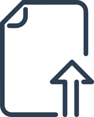 Siyah ve Beyaz Logo Simgesi PNG Biçimini Yükle. Web Sitesi Düğmesi, Mobil Uygulama Arayüzü, Dosya Aktarımı, Belge Paylaşımı, Bulut Depolama ve Veri Depolama için Minimalist Düz Tasarımlı Tek Renk Oku İşaretli Grafik Elemanı 