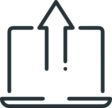 Siyah ve Beyaz Logo Simgesi PNG Biçimini Yükle. Web Sitesi Düğmesi, Mobil Uygulama Arayüzü, Dosya Aktarımı, Belge Paylaşımı, Bulut Depolama ve Veri Depolama için Minimalist Düz Tasarımlı Tek Renk Oku İşaretli Grafik Elemanı 