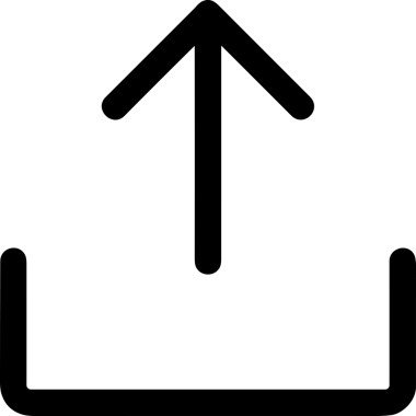 Siyah ve Beyaz Logo Simgesi PNG Biçimini Yükle. Web Sitesi Düğmesi, Mobil Uygulama Arayüzü, Dosya Aktarımı, Belge Paylaşımı, Bulut Depolama ve Veri Depolama için Minimalist Düz Tasarımlı Tek Renk Oku İşaretli Grafik Elemanı 