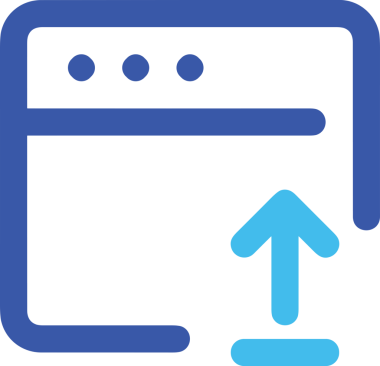 Siyah ve Beyaz Logo Simgesi PNG Biçimini Yükle. Web Sitesi Düğmesi, Mobil Uygulama Arayüzü, Dosya Aktarımı, Belge Paylaşımı, Bulut Depolama ve Veri Depolama için Minimalist Düz Tasarımlı Tek Renk Oku İşaretli Grafik Elemanı 