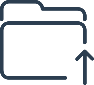 Siyah ve Beyaz Logo Simgesi PNG Biçimini Yükle. Web Sitesi Düğmesi, Mobil Uygulama Arayüzü, Dosya Aktarımı, Belge Paylaşımı, Bulut Depolama ve Veri Depolama için Minimalist Düz Tasarımlı Tek Renk Oku İşaretli Grafik Elemanı 