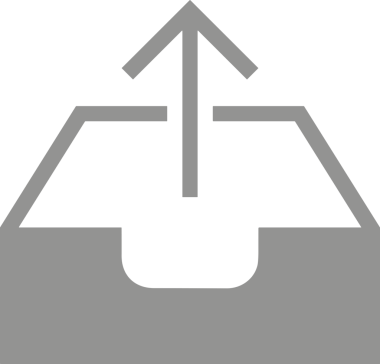 Siyah ve Beyaz Logo Simgesi PNG Biçimini Yükle. Web Sitesi Düğmesi, Mobil Uygulama Arayüzü, Dosya Aktarımı, Belge Paylaşımı, Bulut Depolama ve Veri Depolama için Minimalist Düz Tasarımlı Tek Renk Oku İşaretli Grafik Elemanı 