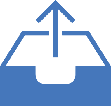 Siyah ve Beyaz Logo Simgesi PNG Biçimini Yükle. Web Sitesi Düğmesi, Mobil Uygulama Arayüzü, Dosya Aktarımı, Belge Paylaşımı, Bulut Depolama ve Veri Depolama için Minimalist Düz Tasarımlı Tek Renk Oku İşaretli Grafik Elemanı 